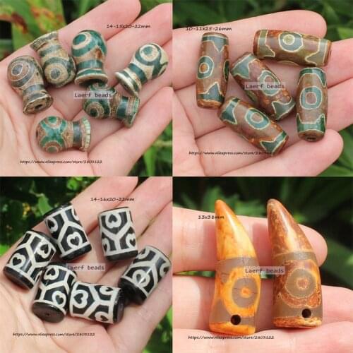 1Piece , Many Shape Dzi Agate Loose Beads, For DIY Jewelry making