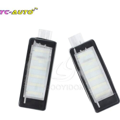 2pcs LED License Plate Light For Renault Captur Espace Fluence Grandtour Scenic Twigo Master Phase Dacia Duster Lodgy Logan