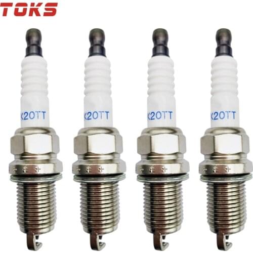 4 Pcs PK20TT-4504 Platinum Dual Spark Plug PK20TT 4504 Car Parts Fit For Audi Chevy Mitsubishi BMW Jeep PK20TT-4504