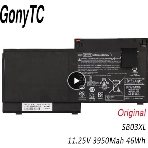 GONYTC SB03XL 46wh laptop battery for Hp EliteBook 820 G1 720 G1 725 G1 HSTNN-LB4T HSTNN-IB4T 716726-421 SB03XL 716726-1C1