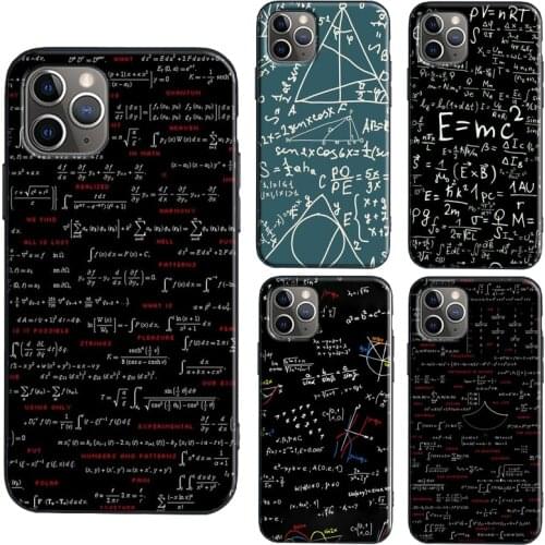 E mc2 Formula Math Funny Science Case For iPhone 11 12 Pro Max mini SE 2020 6S 8 7 Plus X XR XS Max Back Cover Shell