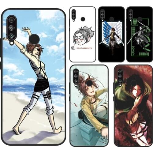 Hange Zoe Attack on Titan Case For Huawei P30 Lite Mate 20 10 P20 P30 Pro Soft Cover For Huawei P Smart 2019 2021