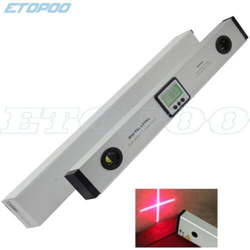 400mm digital laser level digital angle finder spirit level upright inclinometer electronic protractor ruler with magnet