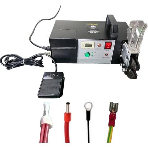 Electronic Type Wire and Terminal Crimping Machine with 8SET Crimping Head Electric Crimping Pliers