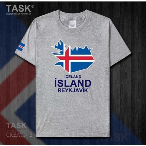 Iceland ISL Icelander IS Reykjavík mens t shirt new Tops Short sleeve clothes sweatshirt national team country map summer 50