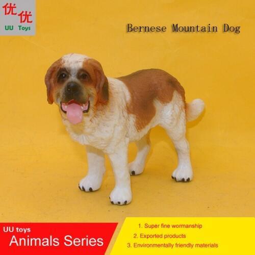 Hot toys: Bernese Mountain Dog simulation model Animals kids toys children educational props