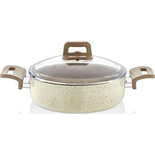 22 CM Granite Shallowly Pots