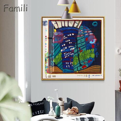 Artist Abstract Art Style Posters and Prints Canvas Painting Wall Picture for Living Room Abstract Home Decorative Bedroom Décor