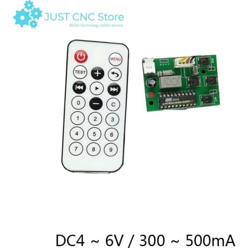 Integrated board 2-phase 4-wire speed regulation with remote control dc 4V 6V stepper motor driver CNC kit