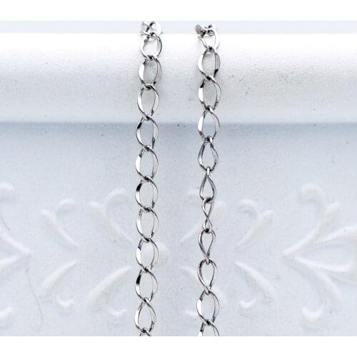 Dainty Stainless Steel Curb Chain 1.5mm, Tiny DIY Necklace Chains Wholesale (LK-267)/ 1 meter=3.3 feet