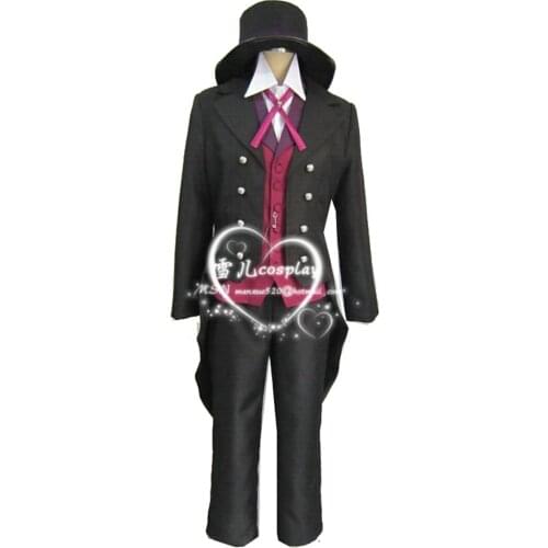2021 Black Butler Ciel Sebastian·Michaelis Sun Awaken Dress Yume 100 Cosplay Black Halloween Outfit Full sets