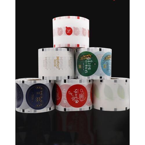 Custom PP PE Pierce-it-Lite to Seal 1600pcs Disposable Paper Plastic Calibre 95 90mm Cup Membrane Cover Lids Crane