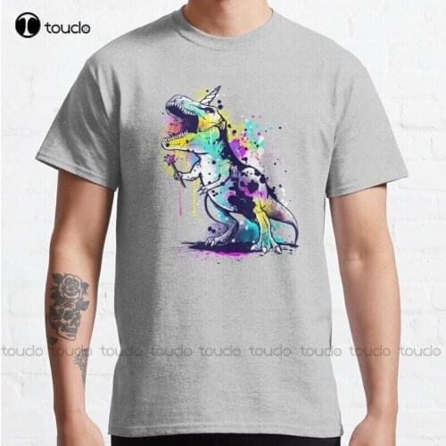 New Unicornosaurus Rex Classic T-Shirt Cotton Men Tee Shirt