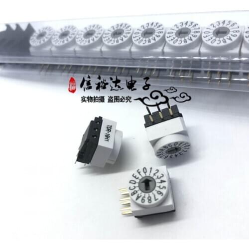 Original new 100% rotary waterproof coding positive code switch 16 bit 6pin side adjustment TDR-16H1