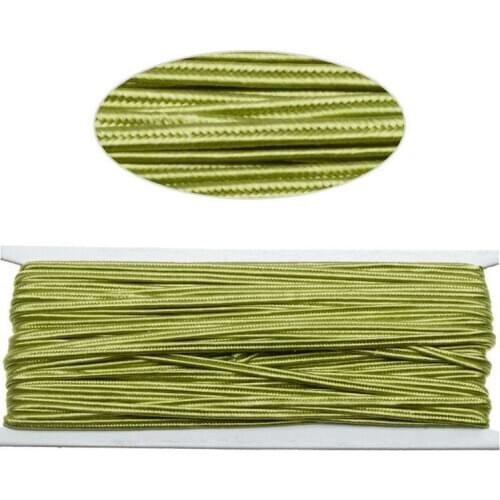 20 Meters 2.5mm Yellowish Green Soutache Braid Rope for jewelry making, Soutache Cord-D1485