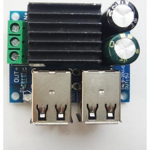 DC 12V 24V 40V to 5V Step Down USB Step-down Power Module MP3 IPAD PHONE