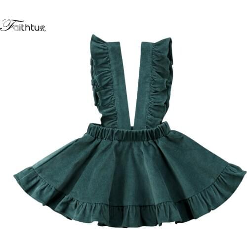 Pudcoco USPS Fast Shipping Fashion Kids Baby Girls Skirt Tops Tutu Skirt Suspender Wedding Party Outfits Clothes