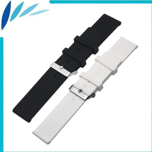 Silicone Rubber Watch Band 20mm 22mm 24mm for Maurice Lacroix Stainless Steel Pin Clasp Strap Wrist Loop Belt Bracelet + Tool