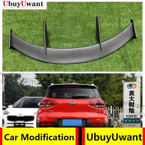 UbuyUwant For KIA KX3 HatchBack 2014 - 2019 Car Tail Wing Decoration Carbon Fiber / FRP Rear Trunk Spoiler Car Styling