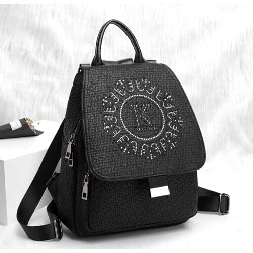 Women School Bags for Teenage Girls 2021 New Dual-Purpose Genuine Leather Womens Backpack Large Capacity Travel Bag Backpacks