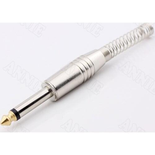 100pcs/lot 6.5 Audio Plug Dedicated For ktv Mixer Plug Long Tail Anti-fold