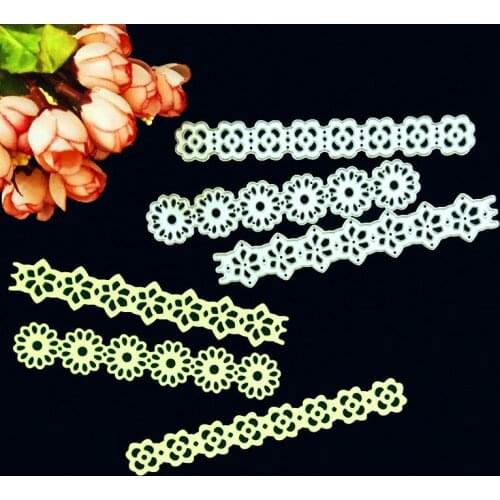 3 kinds of lace Metal Cutting Dies for DIY Scrapbooking Album Paper Cards Decorative Crafts Embossing Die Cuts