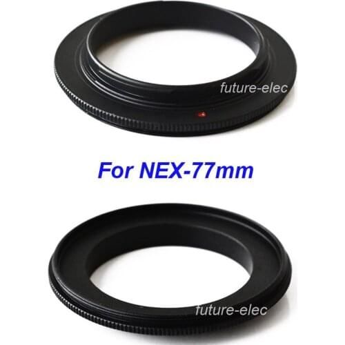 77 77mm Macro Reversing Reverse Camera Lens Lenses Adapter Converter Ring Close Up for Sony NEX Micro DSLR Digital SLR E Mount