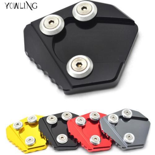 Motorcycle CNC Aluminum Side Stand Pad Enlargement Plate Kickstand Extension For YAMAHA SMAX155 SMAX 155 2013 2014 2015 2016