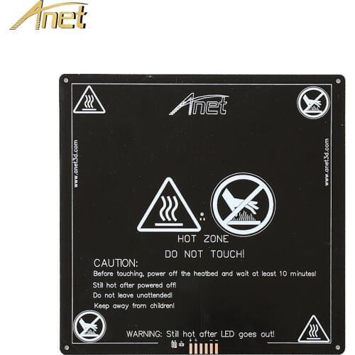 Anet 1PCS black MK3 heatbed latest Aluminum heated bed MK2B Upgraded MK2A for Mendel RepRap 3D printer Hot-bed Support 12V