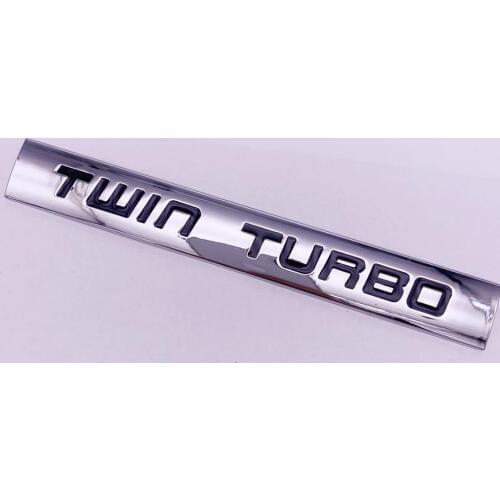 Car Sticker Turbo TWIN Emblem Badge Decals rear front side styling for Ford Mustang BMW