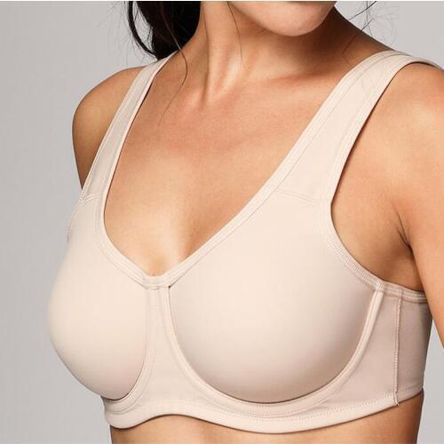 34 36 38 40 42 44 46 48 C D DD E F GDrop Ship Plus Size Womens Full Coverage Max Control High Impact Underwire Ulined Solid Bra