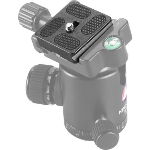 Black Metal PU-40 Universal Quick Release Plate with 1/4" Screw Mount Fits Arca-Swiss Standard QR plates for Tripod Ballhead