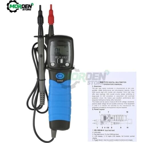 Digital Multimeter Pen Type AC DC 600V Voltmeter Resistance Diode Continuity Tester Resistance Diode Continuity Tester