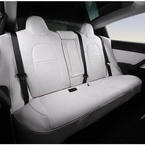 PU Leather Interior Decorative Protective Gadgets, Car Interior Accessories Seat Cover for Tesla Model 3
