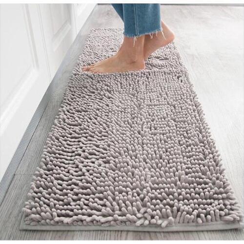 Microfiber Chenille Bath Mat Water Absorb Anti Slip Bathroom Rug Carpet for Living Room Floor Mat for Kids Tapete De Banheiro