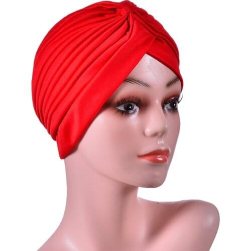 Ribbon Headband Indian Turban Hat Milk Silk Toe Cap Sports Headband Yoga Headband Sport and Leisure Muslim Solid Color Yoga Hat