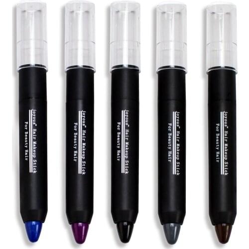 Hot 5 Colors Hair Color Dye Stick Temporary Cover Hair Non-Toxic Dye Crayon Chalk Cover Gray Root Hair New Arrivals