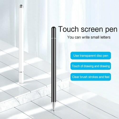 MAYITR 1pc High Quality Mobile Phone Touch Screen Stylus Pen Portable Capacitive Tablet Drawing Pens With Replaceable Disc Tips