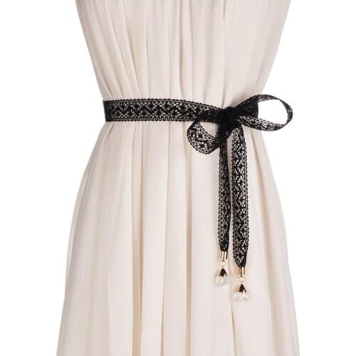 Fashion Waistband Womens Waist Rope Sweet Ribbon Joker Decorating Lace Waist Chain Womens Belt for girl PD20