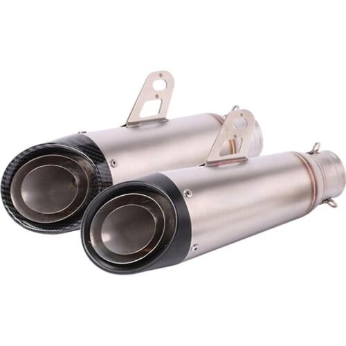 Inlet 51mm 61mm Motorcycle Exhaust Pipe Muffler Motorbike Slip On Escape Moto Universal for S1000RR CBR1000RR R1 R3 R6 MT10 etc