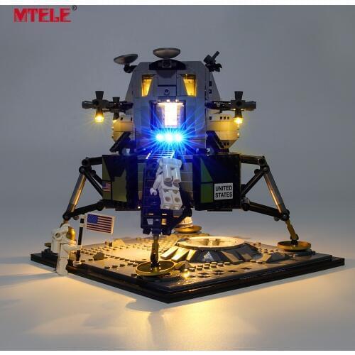 MTELE Brand LED Light Up Kit For Creator Apollo 11 Lunar Lander Compatible With 10266