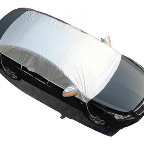 Half Car Cover Top Windshield Cover Sun Shade Protector Snow Dust Frost Guard Car Exterior Accessories Car Sunshade Covers