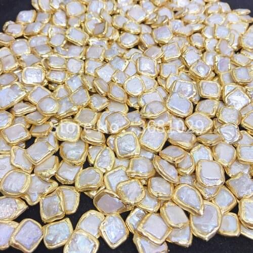 Natural Fashion Simple Atmospheric Square Pearl Golden Separator