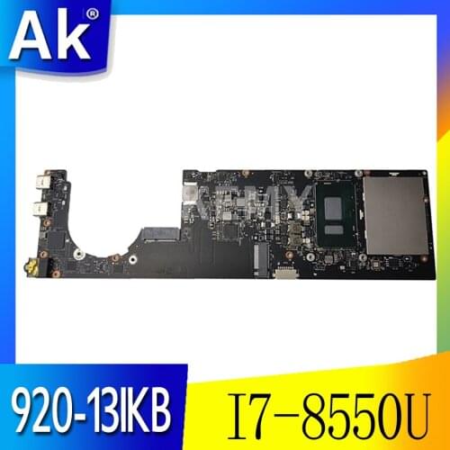 NM-B291 For Lenovo 920 yoga 920-13IKB motherboard DYG60 I7-8550U 8G RAM Laptop Motherboard Original motherboard 100% fully test