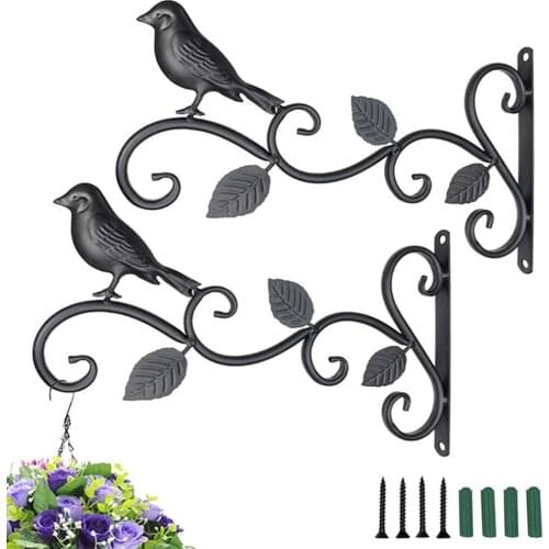 Practical Iron Plant Basket Simulation Animal Shape Wall-Mounted Flower Pot Holder Outdoor Wall Patio Decoration