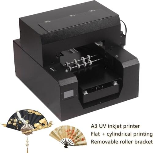 Roller inkjet printer multi-function uses Epson L1800 print head for fan/cloth bag/mobile phone case/gift box printing