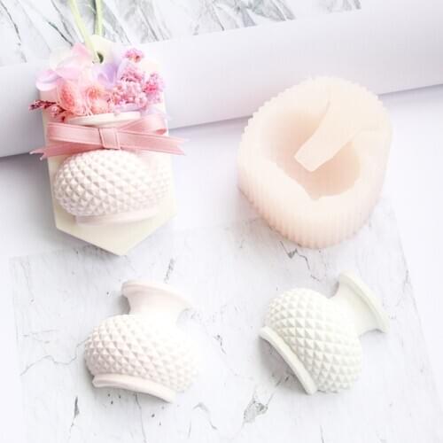 Three-dimensional Half Vase Silicone Soap Mold DIY Handmade Diffusing Stone Flower Arranging Pendant Silicone Mold