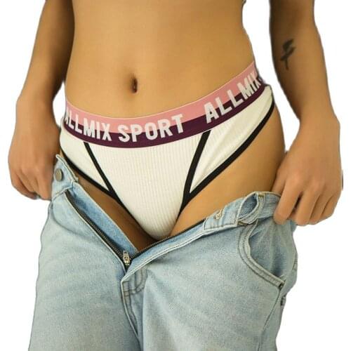 Panties Cotton Underwear Female Sexy Lingerie Low Waist G-string Girly Underpants Lady Casual T-back Woman Intimate Panty Thong