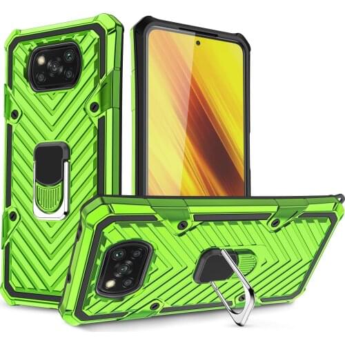 Shock Proof Finger Ring Magnetic Case for Xiaomi POCO X3 NFC Redmi Note 9 9S 8 Pro 8A 9A Kickstand Back Cover Phone Bag