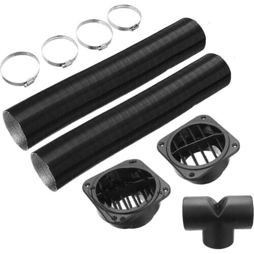 75mm Air Intake Pipe Air Ducting T Warm Vent Outlet Tube Clamps for Eberspacher Webasto Propex Heater For Diesel Heater